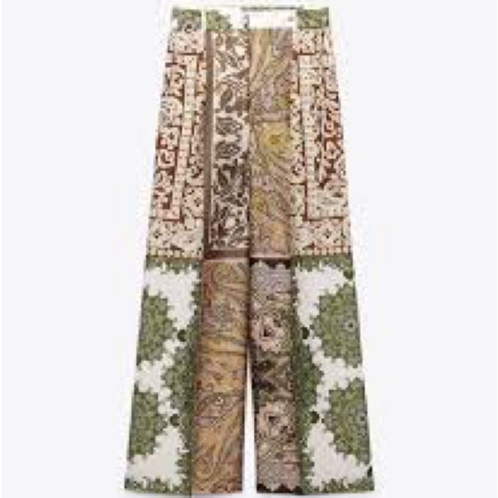 Zara patch work trousers